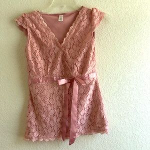Merona XS cute lace blouse